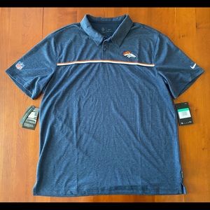 Nike Denver Broncos Golf Shirt Polo Team Issue XL